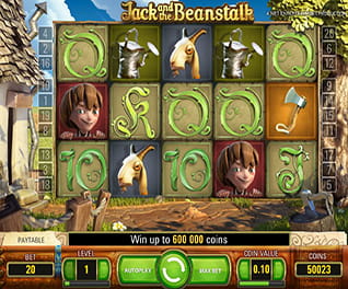 Screenshot of the slot Jack and the Beanstalk