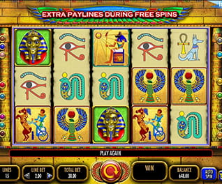 Screenshot from the slot Pharaoh's Fortune