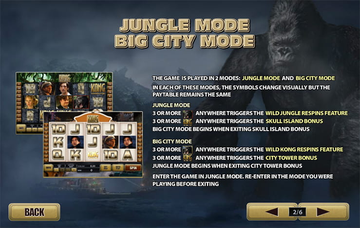 Big City Mode of the slot King Kong