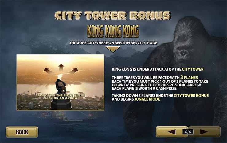 City Tower Bonus of the slot King Kong