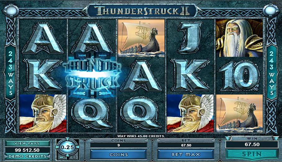 Screenshot from the slot Thunderstruck II