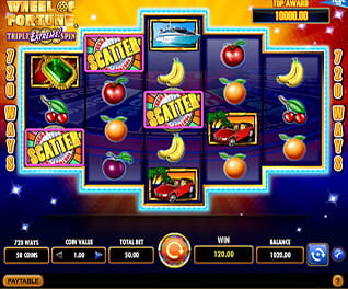 Screenshot from the slot Wheel of Fortune