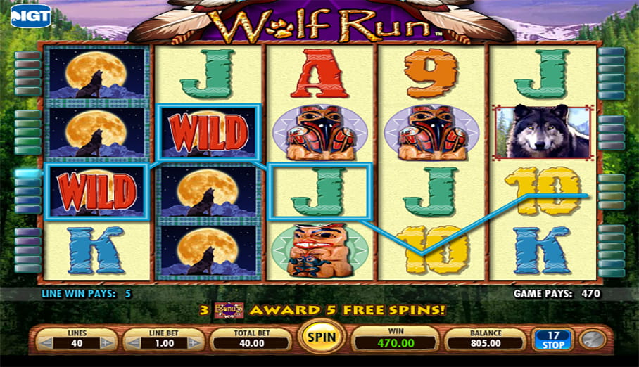 Play Wolf Run Slots online, free