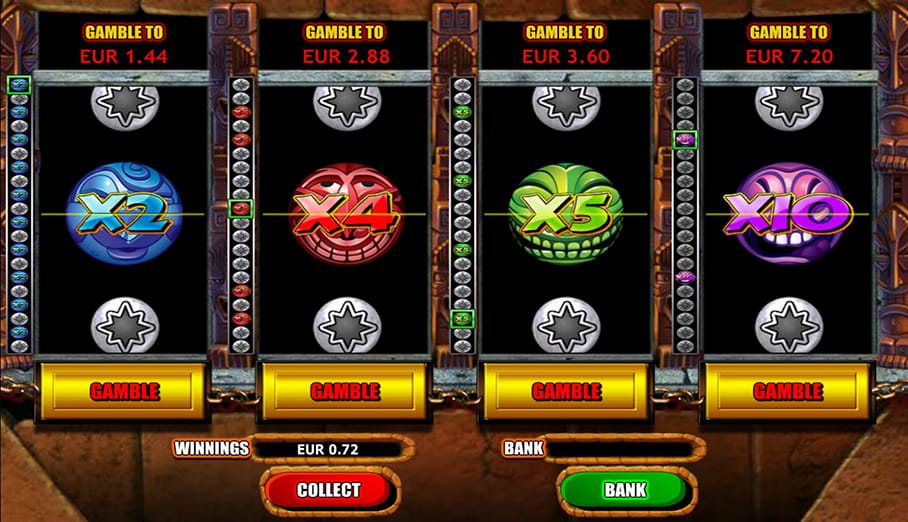Screenshot of Zuma's Gamble feature